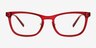 Giggle Red PlasticEyeglass Frames from EyeBuyDirect, Front View