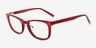 Giggle Red PlasticEyeglass Frames from EyeBuyDirect, Angle View