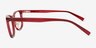 Giggle Red PlasticEyeglass Frames from EyeBuyDirect, Side View