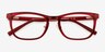 Giggle Red PlasticEyeglass Frames from EyeBuyDirect, Closed View