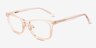 Giggle Clear Pink PlasticEyeglass Frames from EyeBuyDirect, Angle View