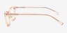 Giggle Clear Pink PlasticEyeglass Frames from EyeBuyDirect, Side View