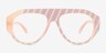 Just Be Striped Pink PlasticEyeglass Frames from EyeBuyDirect, Front View