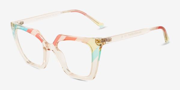 Multicolor Clear Stand Proud -  Plastic Eyeglasses
