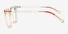 Stand Proud Multicolor Clear PlasticEyeglass Frames from EyeBuyDirect, Side View