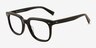 Kerr Black AcetateEyeglass Frames from EyeBuyDirect, Angle View
