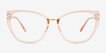 Lovelace Pink Alternative MaterialsEyeglass Frames from EyeBuyDirect, Front View
