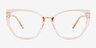 Lovelace Pink Alternative MaterialsEyeglass Frames from EyeBuyDirect, Front View