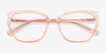 Lovelace Pink Alternative MaterialsEyeglass Frames from EyeBuyDirect, Closed View