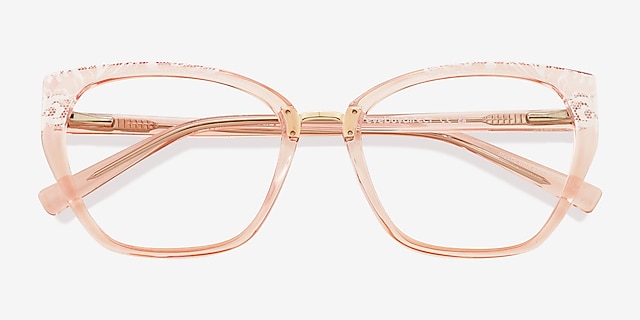 Lovelace Pink Alternative MaterialsEyeglass Frames from EyeBuyDirect, Closed View
