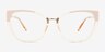 Lovelace Champaign Alternative MaterialsEyeglass Frames from EyeBuyDirect, Front View