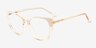 Lovelace Champaign Alternative MaterialsEyeglass Frames from EyeBuyDirect, Angle View