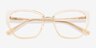 Lovelace Champaign Alternative MaterialsEyeglass Frames from EyeBuyDirect, Closed View