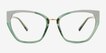Lovelace Green Alternative MaterialsEyeglass Frames from EyeBuyDirect, Front View