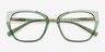 Lovelace Green Alternative MaterialsEyeglass Frames from EyeBuyDirect, Closed View