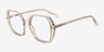 Darlington Gray Alternative MaterialsEyeglass Frames from EyeBuyDirect, Angle View