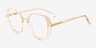 Darlington Champaign Pink Matériaux biosourcésMontures de lunettes de vue d'EyeBuyDirect, Vue d'Angle