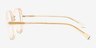 Darlington Champaign Pink Matériaux biosourcésMontures de lunettes de vue d'EyeBuyDirect, Vue de Côté