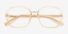 Darlington Champaign Pink Matériaux biosourcésMontures de lunettes de vue d'EyeBuyDirect, Vue Rapprochée