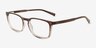 Sinclair Gradient Gray Alternative MaterialsEyeglass Frames from EyeBuyDirect, Angle View