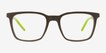 Accelerate Matte Gray Alternative MaterialsEyeglass Frames from EyeBuyDirect, Front View