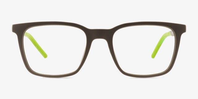 Accelerate Matte Gray Alternative MaterialsEyeglass Frames from EyeBuyDirect, Front View
