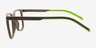 Accelerate Matte Gray Eco-friendlyEyeglass Frames from EyeBuyDirect, Side View