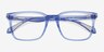Ambition Clear Blue AcetateEyeglass Frames from EyeBuyDirect, Closed View