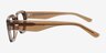 Hawke Brown Alternative MaterialsEyeglass Frames from EyeBuyDirect, Side View