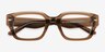 Hawke Brown Alternative MaterialsEyeglass Frames from EyeBuyDirect, Closed View