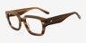 Hawke Striped Alternative MaterialsEyeglass Frames from EyeBuyDirect, Angle View