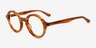 Grant Striped Brown Matériaux biosourcésMontures de lunettes de vue d'EyeBuyDirect, Vue d'Angle