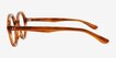 Grant Striped Brown Alternative MaterialsEyeglass Frames from EyeBuyDirect, Side View