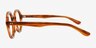 Grant Striped Brown Matériaux biosourcésMontures de lunettes de vue d'EyeBuyDirect, Vue de Côté
