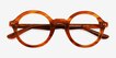 Grant Striped Brown Alternative MaterialsEyeglass Frames from EyeBuyDirect, Closed View