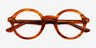 Grant Striped Brown Matériaux biosourcésMontures de lunettes de vue d'EyeBuyDirect, Vue Rapprochée