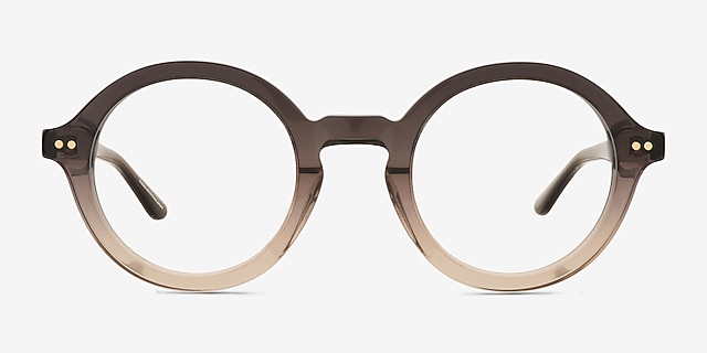 Grant Gray Brown Alternative MaterialsEyeglass Frames from EyeBuyDirect, Front View