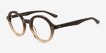 Grant Gray Brown Alternative MaterialsEyeglass Frames from EyeBuyDirect, Angle View