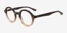 Grant Gray Brown Matériaux biosourcésMontures de lunettes de vue d'EyeBuyDirect, Vue d'Angle