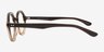 Grant Gray Brown Matériaux biosourcésMontures de lunettes de vue d'EyeBuyDirect, Vue de Côté