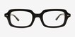 Reid Black Alternative MaterialsEyeglass Frames from EyeBuyDirect, Front View