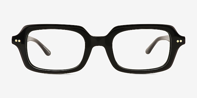 Reid Black Alternative MaterialsEyeglass Frames from EyeBuyDirect, Front View