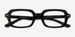 Reid Black Alternative MaterialsEyeglass Frames from EyeBuyDirect, Closed View