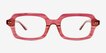 Reid Striped Purple Alternative MaterialsEyeglass Frames from EyeBuyDirect, Front View