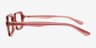 Reid Striped Purple Matériaux biosourcésMontures de lunettes de vue d'EyeBuyDirect, Vue de Côté