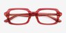 Reid Striped Purple Matériaux biosourcésMontures de lunettes de vue d'EyeBuyDirect, Vue Rapprochée