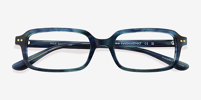 Hale Blue Floral Alternative MaterialsEyeglass Frames from EyeBuyDirect, Closed View