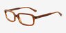 Hale Striped Brown Alternative MaterialsEyeglass Frames from EyeBuyDirect, Angle View