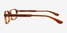 Hale Striped Brown Alternative MaterialsEyeglass Frames from EyeBuyDirect, Side View