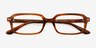 Hale Striped Brown Alternative MaterialsEyeglass Frames from EyeBuyDirect, Closed View